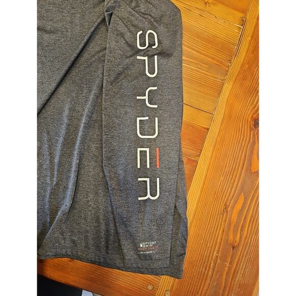 SPYDER Shirt Men's XXLarge Charcoal Rash Guard Surf - Sand - Sun - Picture 3 of 6